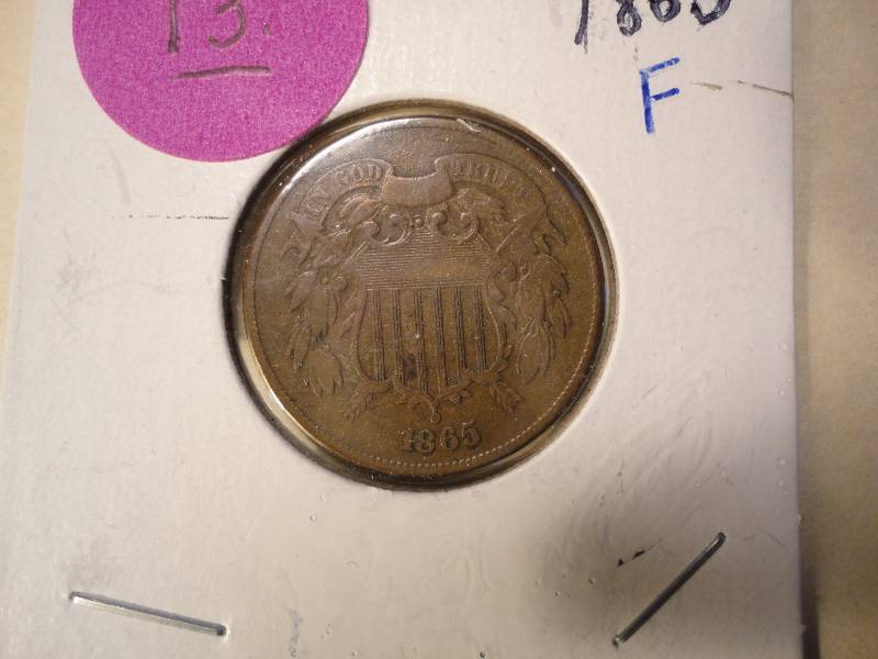 1865 Two Cent Piece