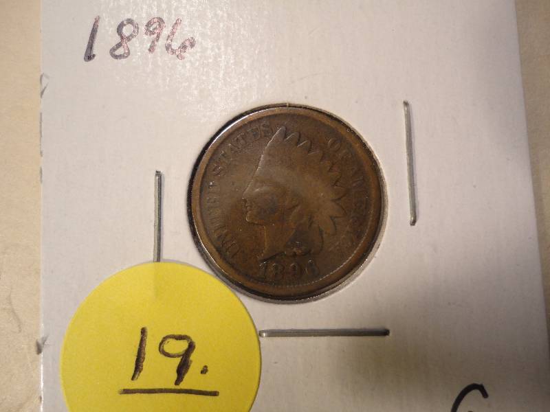 4 Indian Head Pennies - 1896, 1899, 1903, 1905