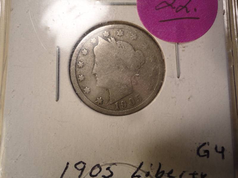 Liberty and Buffalo Nickels - 1905 Liberty, 1921 Buffalo, 1923 Buffalo