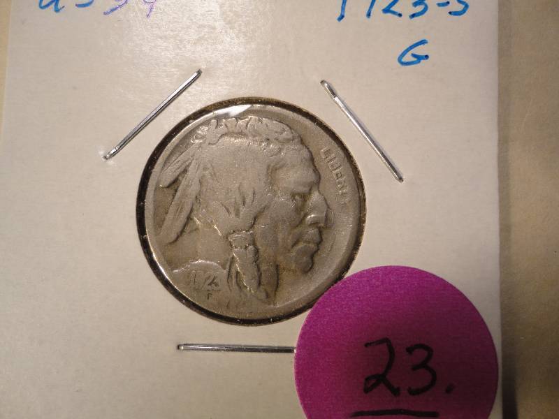 3 Buffalo Nickels - 1923-S, 1936, 1937