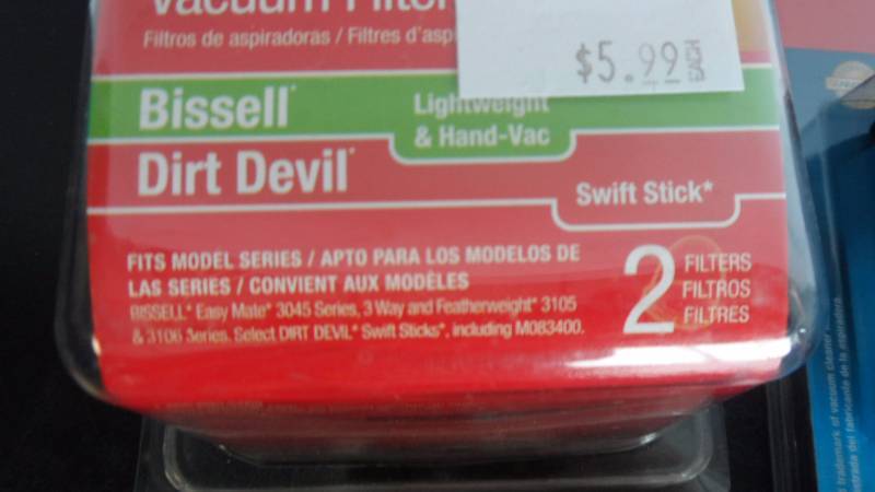 lot 28 image: Dirt Devil Vacuum Filters