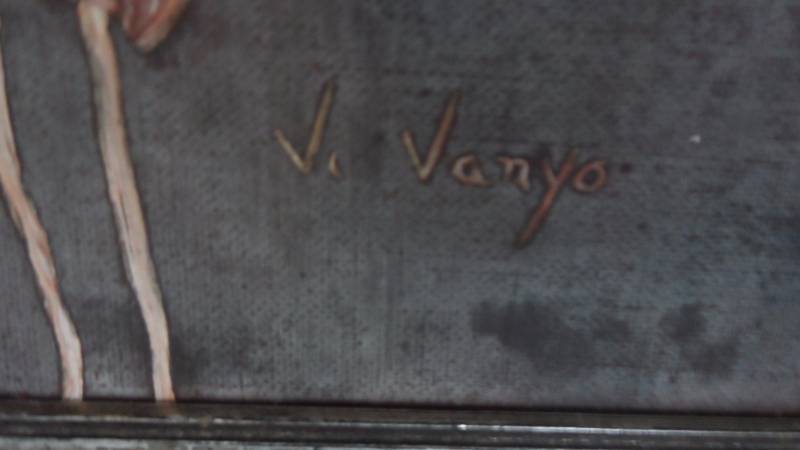 lot 49 image: V. Vanyo - Floral Painting