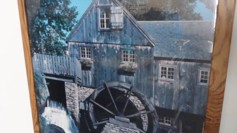 lot 57 image: Mill with Water Wheel