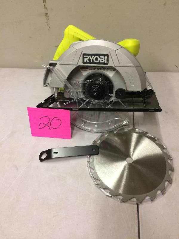 lot 20 image: Ryobi 13-Amp 7-14 in. Circular Saw-CSB125 Never used