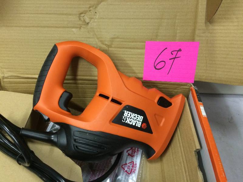 lot 67 image: Black and Decker Powered Handsaw Never used