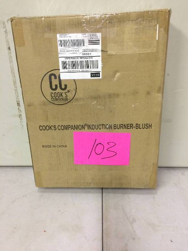 lot 103 image: Cooks Companion InductionBurner Blush Never used