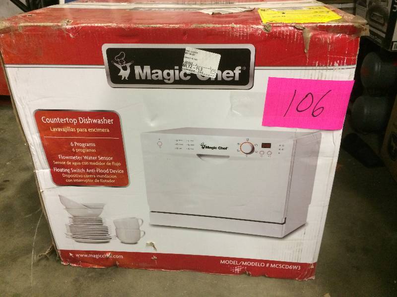 Magic Chef Countertop Dishwasher Never Used Kx Real Deals