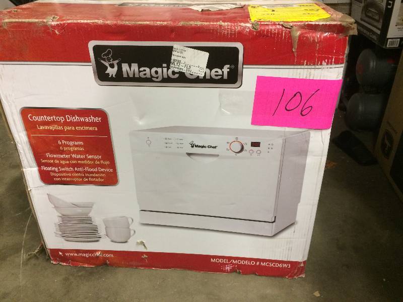 lot 106 image: Magic Chef Countertop Dishwasher Never used