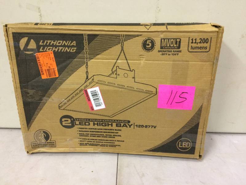 lot 115 image: Lithonia Lightning  2 LED High Bay 120-277V