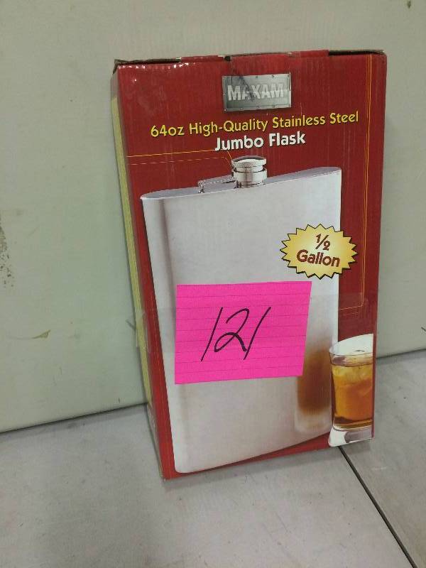 lot 121 image: 64 oz Jumbo Flask