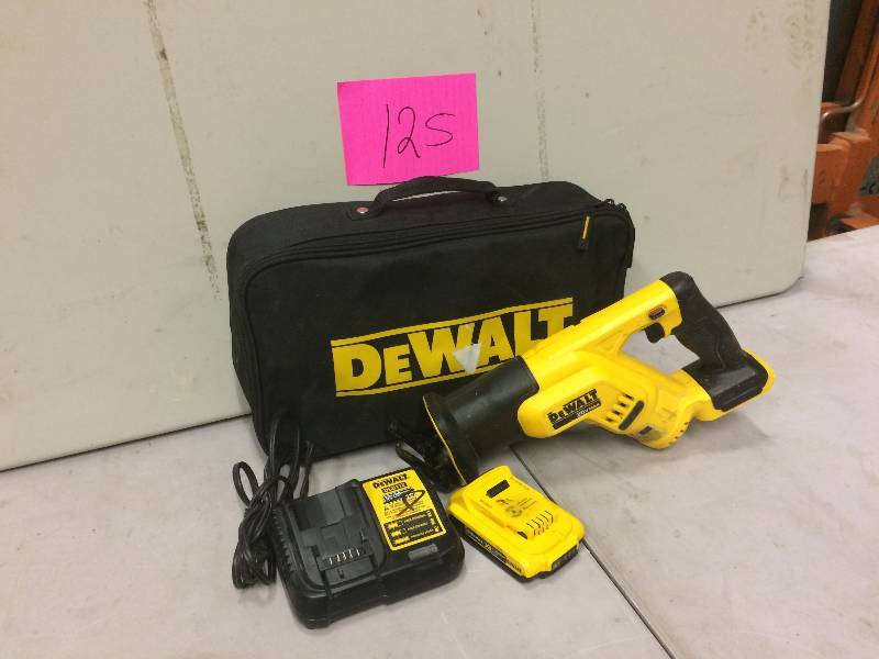 lot 125 image: Dewalt Cordless Reciprocrating Saw used in working condition