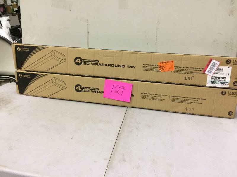 lot 129 image: Lot of 2 4 LED Wraparound 120V