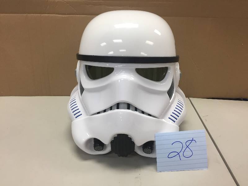 lot 28 image: STAR WARS THE BLACK SERIES IMPERIAL STORMTROOPER HELMET