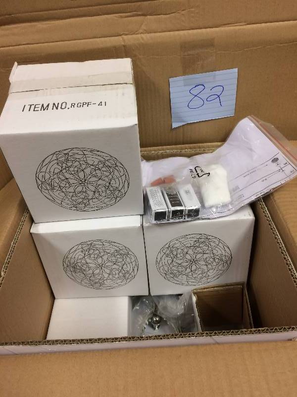 lot 82 image: Kendal Lighting PF41-3LPA-CH Multi Light Pendant New