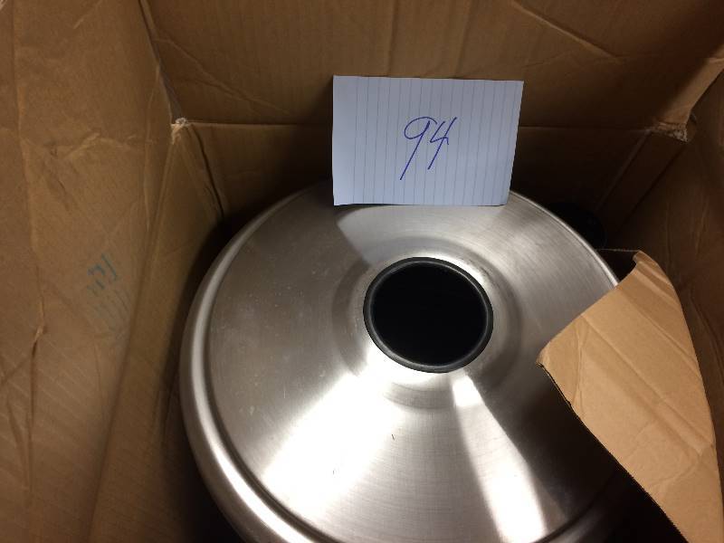 lot 94 image: 87 in Stainless Steel Patio Heater not used