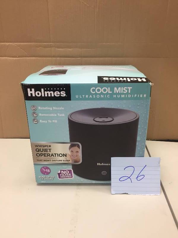 lot 26 image: Holmes Cool Mist Ultrasonic Humidifier