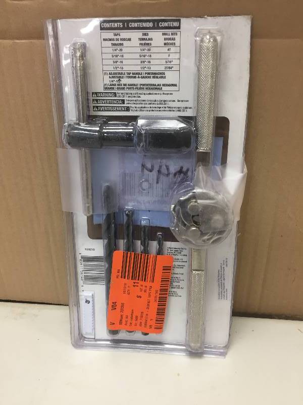 lot 37 image: Dewalt 14 PC Fractional Tap and Hex Die Set