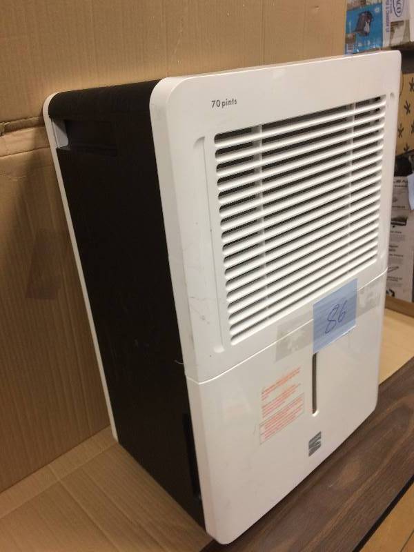 lot 86 image: Kenmore 70 pt. Dehumidifier  used tested works