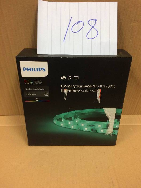 lot 108 image: Phillips HUE Personal wireless lightning Color Ambiance