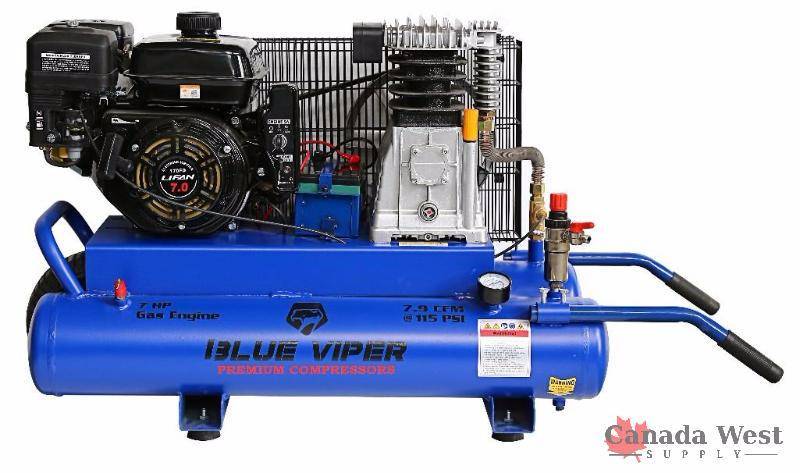 lot 7 image: NEW 7 HP ELECTRIC START 9 GALLON WHEELBARROW STYLE AIR COMPRESSOR