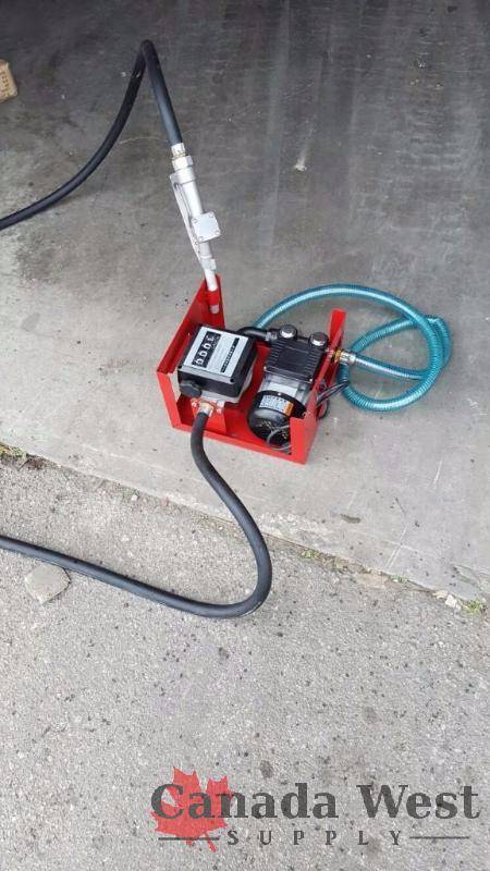 lot 48 image: NEW 20 GPM 12V FUEL TRANSFER PUMP WITH GAUGE FTPWMG
