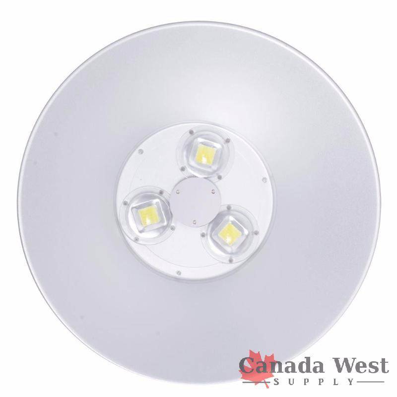 lot 52 image: NEW QNTY 3 X 150W LED HIGH BAY LIGHTS SHOP 3HB150