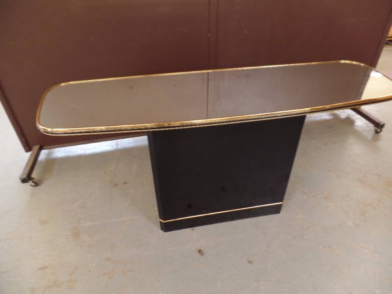 lot 547 image: Black Lacquer Sofa Table