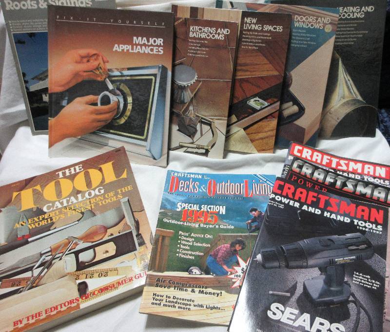LOT OF 11 BOOKS ON TOOLS, HOME REPAIR BOOKS