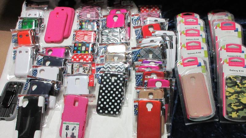 HUGE LOT OF 53 NEW CELL PHONE COVERS