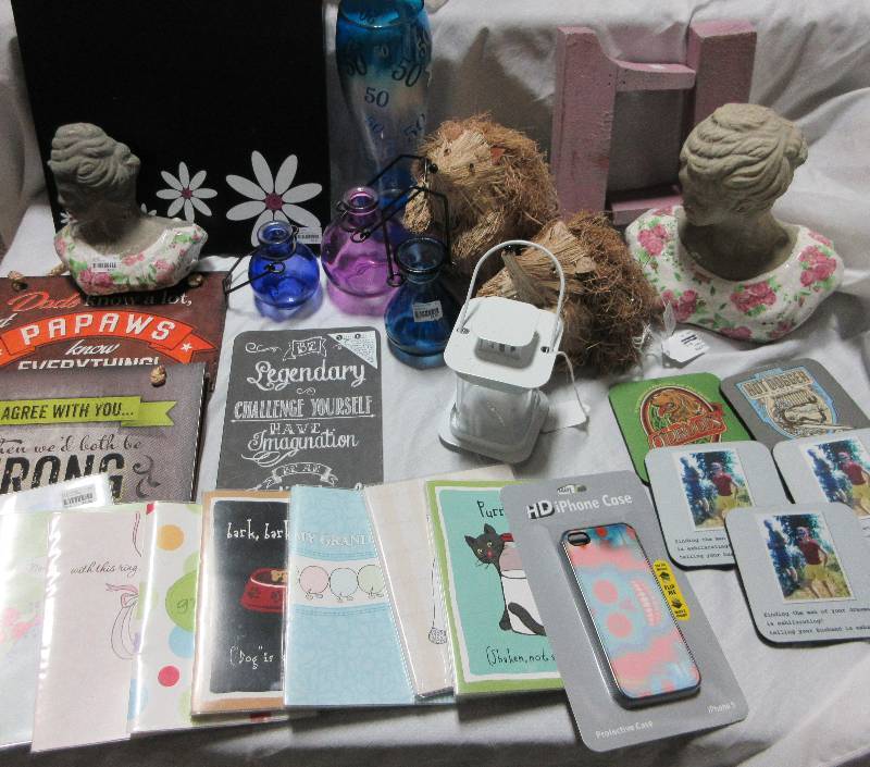 HUGE LOT- BUSTS, SIGNS, PHOTO BOOKS, COASTERS, MISC