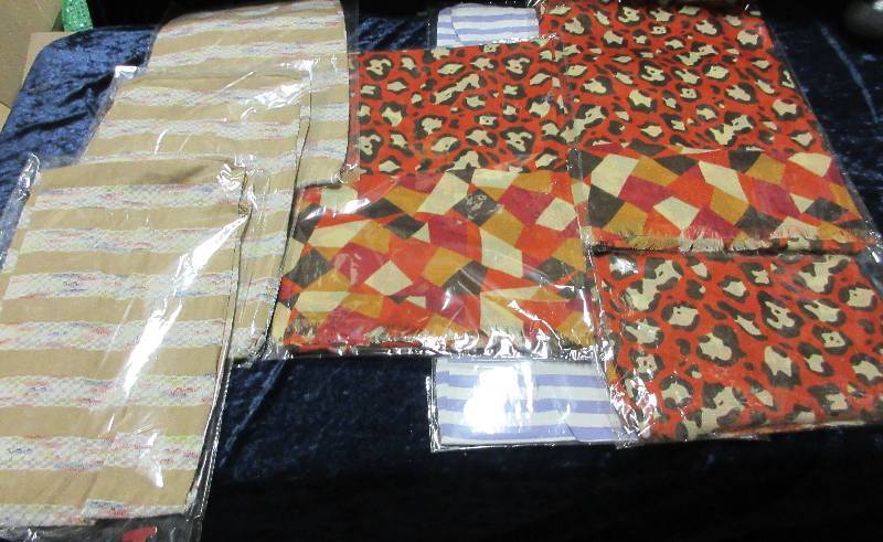 NEW- LOT OF 9 LADIES SCARVES