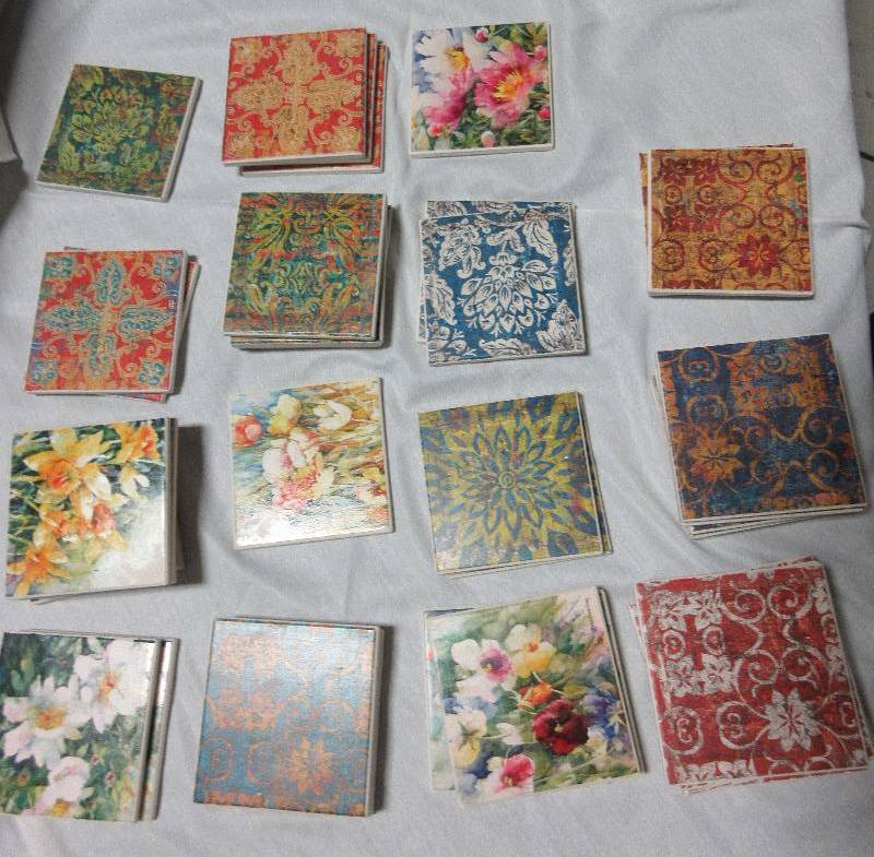 NEW- LARGE LOT OF COASTERS