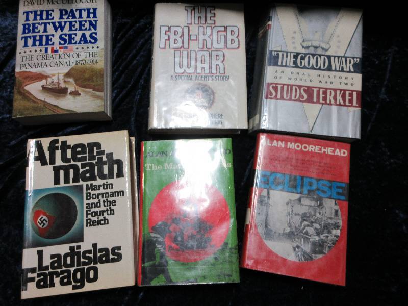6 MILITARY BOOKS