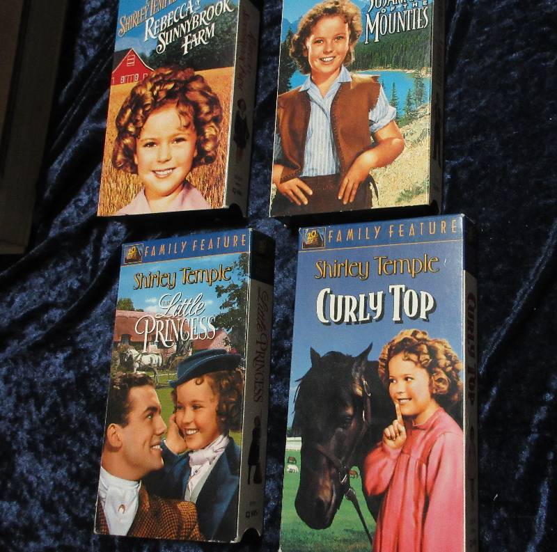 4 SHIRLEY TEMPLE  VHS MOVIES
