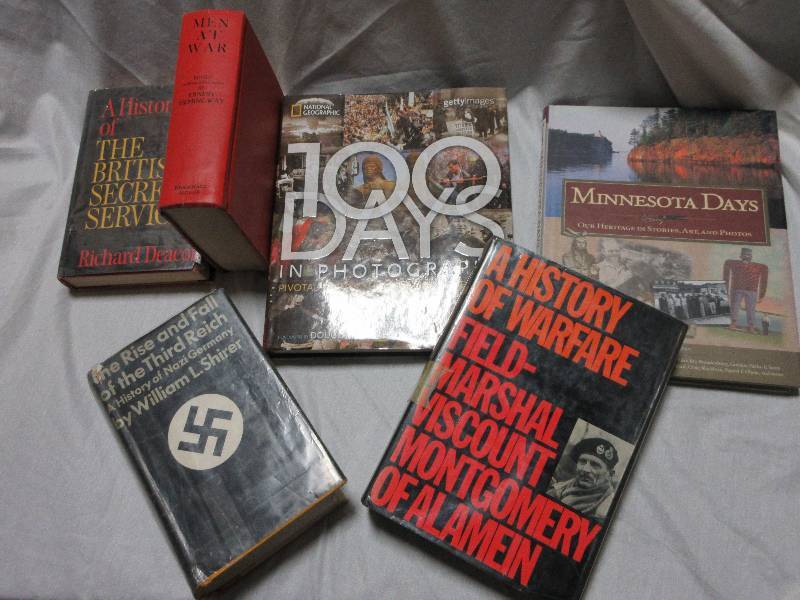 6 MILITARY AND HISTORY BOOKS
