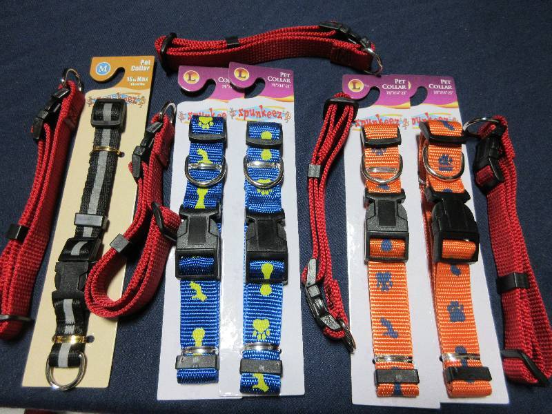 NEW- LOT OF 7 NEW PET COLLARS
