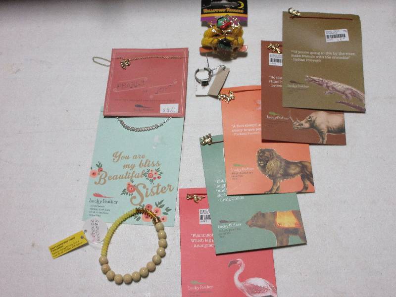 NEW- LOT OF WILDLIFE JEWELRY & MISC