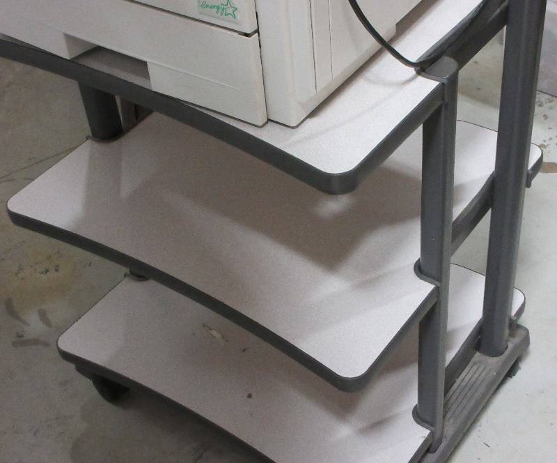PRINTER STAND ON WHEELS