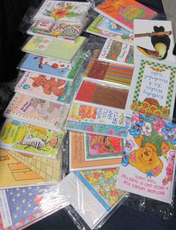 NEW LARGE LOT 20 PACKAGES OF AT LEAST 5 NEW CARDS PER PACK