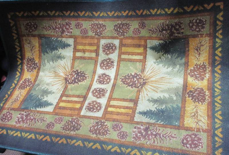 3 X 5 WOODSY RIVERS EDGE RUG- SHOW ROOM SAMPLE.