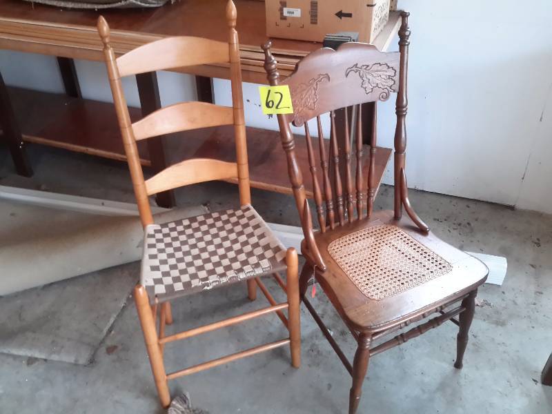 2 side chairs as shown