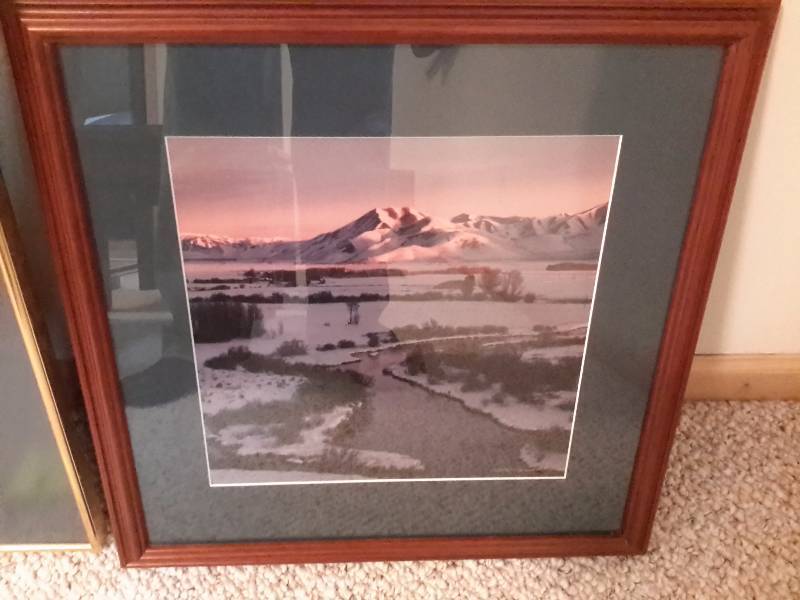 Aerial Above the clouds Hawaii picture, 26in x 22in Aerial Mountain picture 17in x 17in