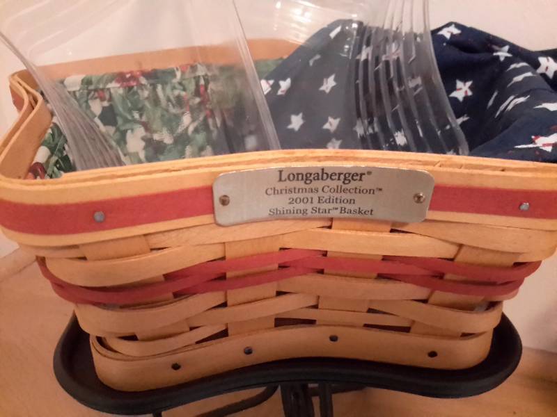 Longaberger, Christmas Collection, 2001 Edition, Shining Star Basket