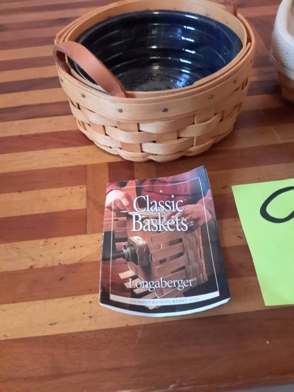 3 Longaberger, booking or hostess baskets