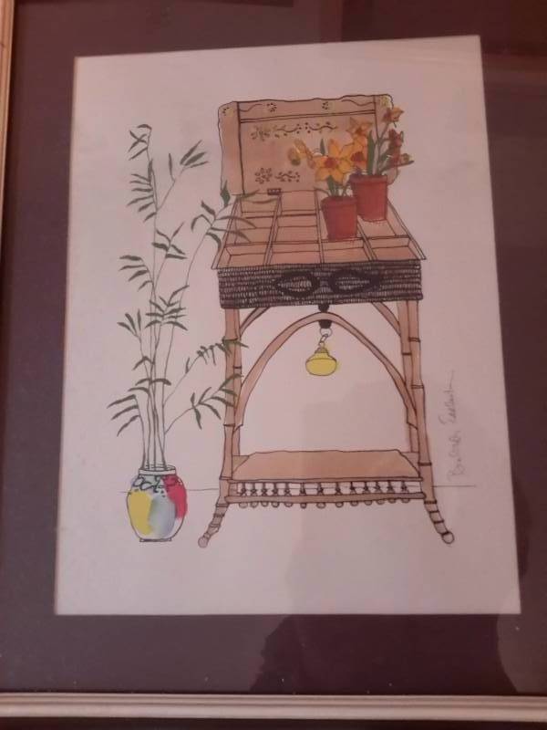 2 nice furniture paintings Each 18 in x 22in