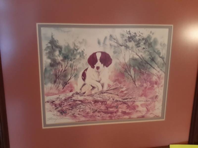 Dog picture print. By Sherm Pehrson.  24in x 21 in