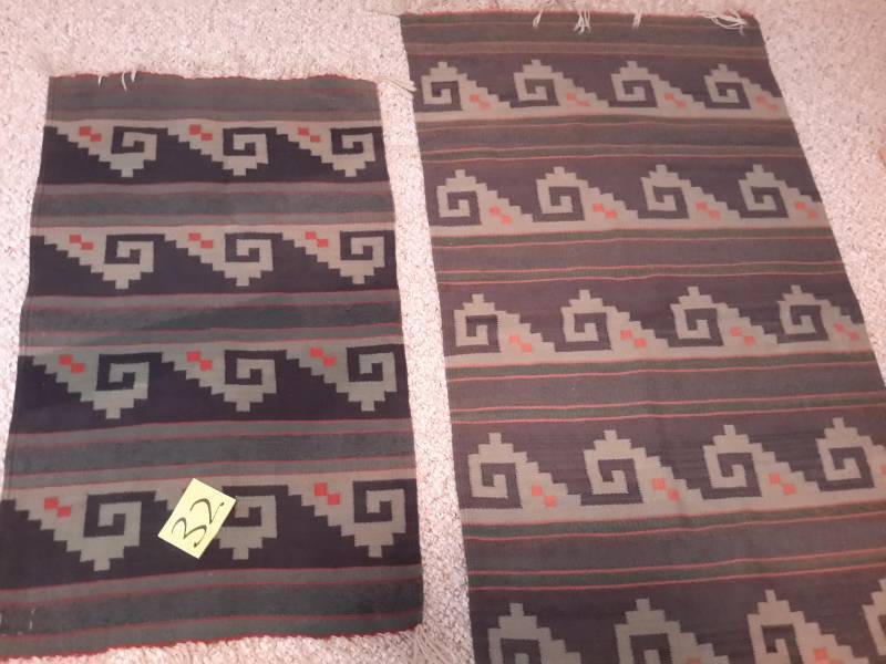 2, Southwestern Style Rugs, 30in x 56in 24in x 39in