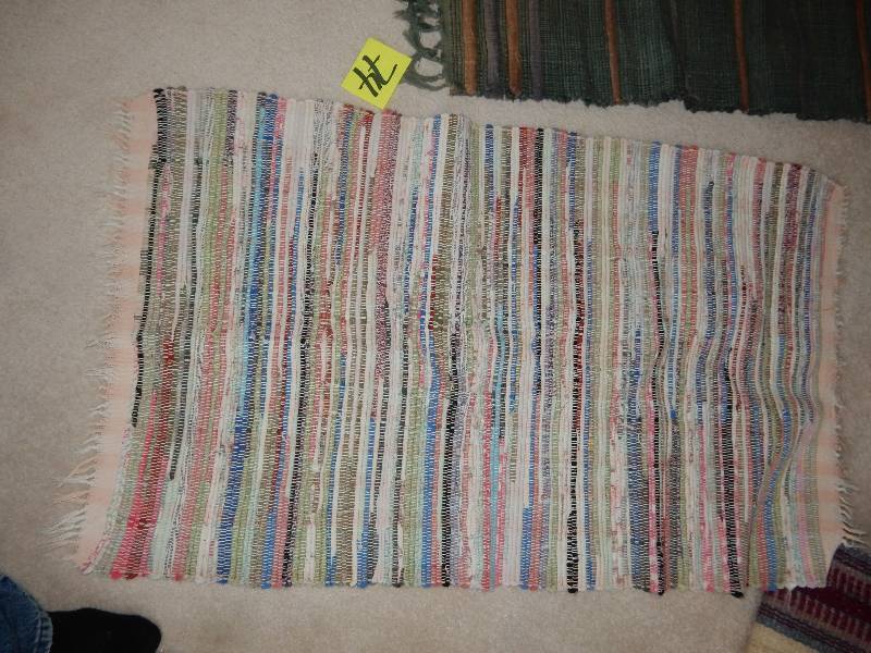 2 Rag Rug Woven Rugs.. Nice shape