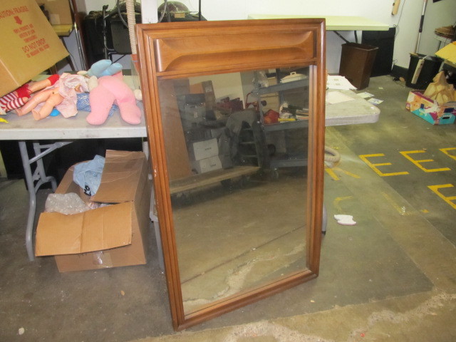 lot 13 image: Vintage Mid Century Wall Mirror