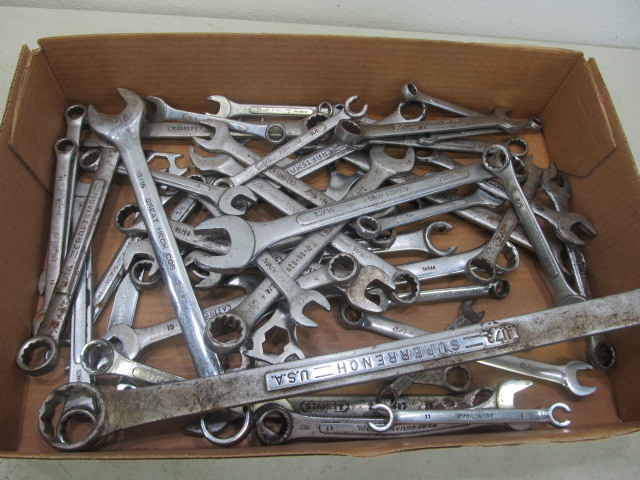 lot 24 image: Large Lot of Misc Wrenches